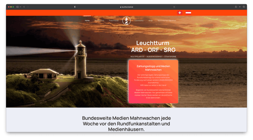 Leuchtturm  ARD - ORF - SRG